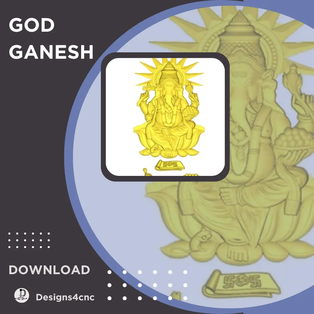 god ganesha 3d drawing