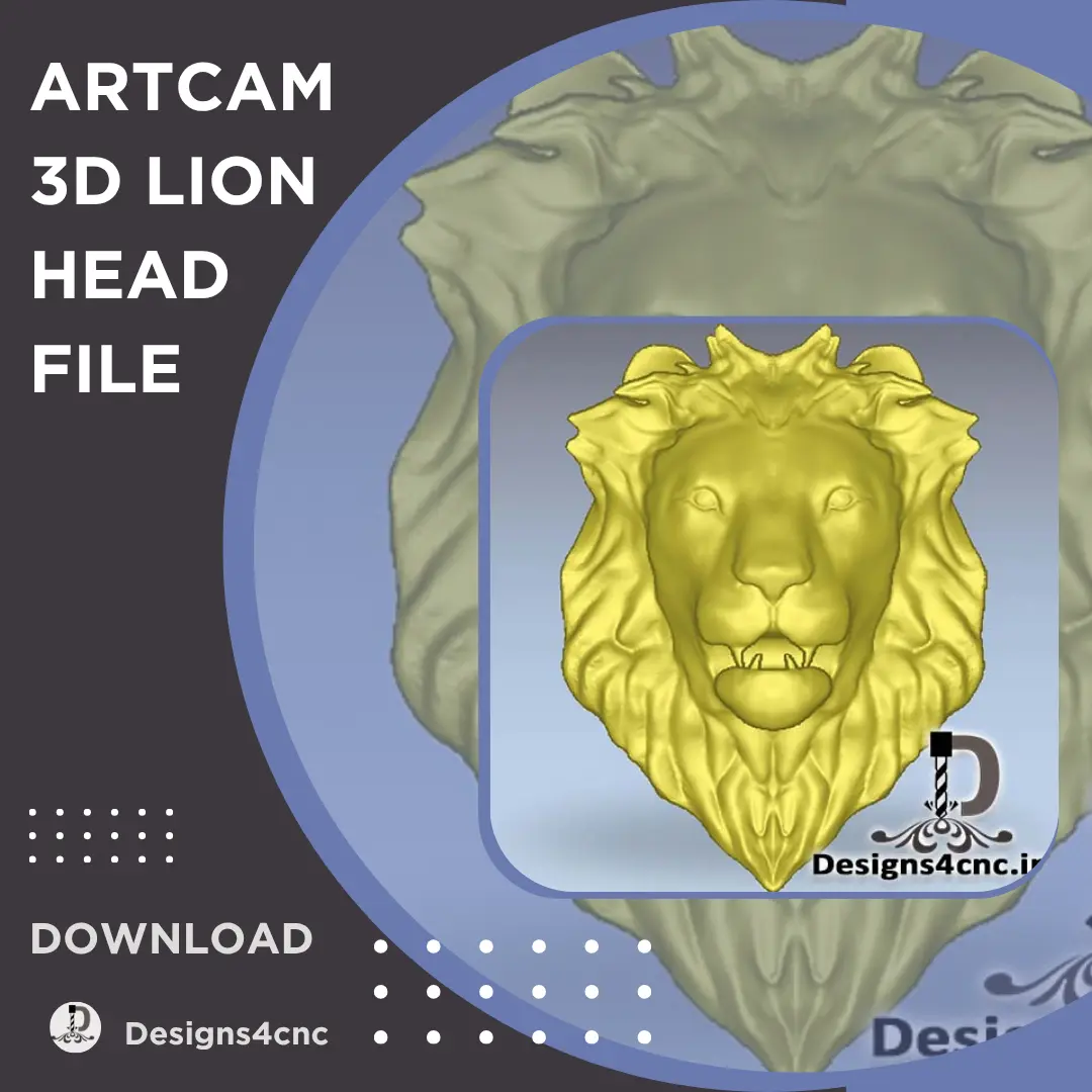 Lion head file for Artcam free