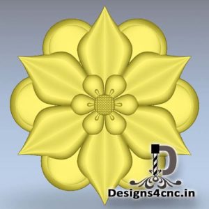 Artcam Flower design Relief File Download
