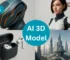 such as futuristic 3D models, AI-generated characters, product mockups, metaverse cityscapes, or architectural renders.