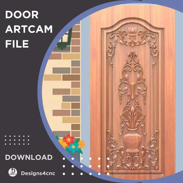 cnc door stl file