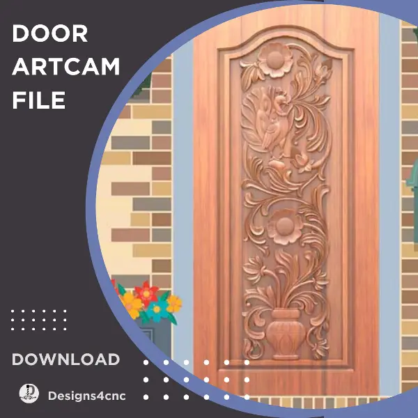 cnc artcam door 3d